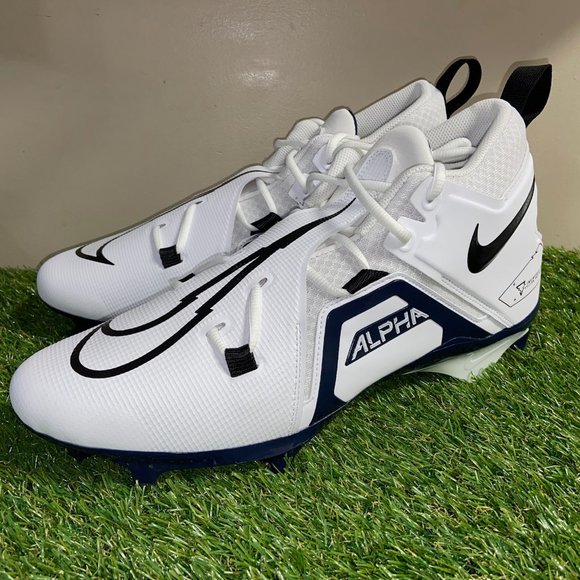 Nike Alpha Menace Pro 3 Football Cleat White Navy Black CT6649-108 Mens NEW main image 11